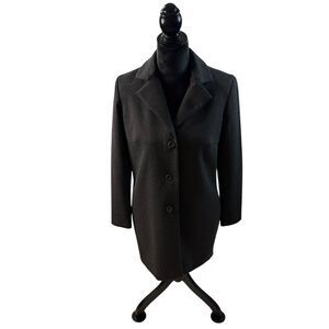 Vintage Spiegel Dark Gray Fully Lined Women's Coat in Size 6